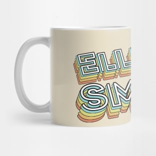 Elliott Smith Retro Typography Faded Style Mug